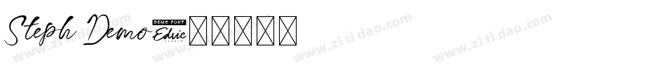 Steph Demo字体转换